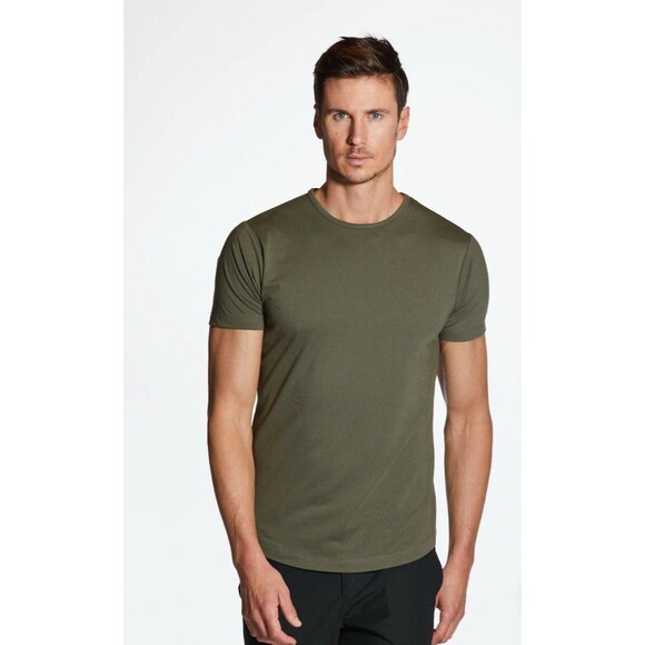 Mens CUTS Curve Hem Pyca Pro Pine Green Short Sleeve Athletic T Shirt Large L - Picture 1 of 7